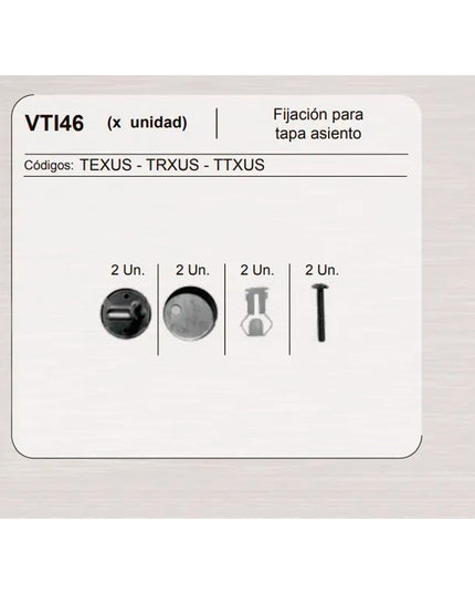 FERRUM FIJACION TAPA TEXUS/TRXUS/TTXUS VTI46 REP-RV-046-00