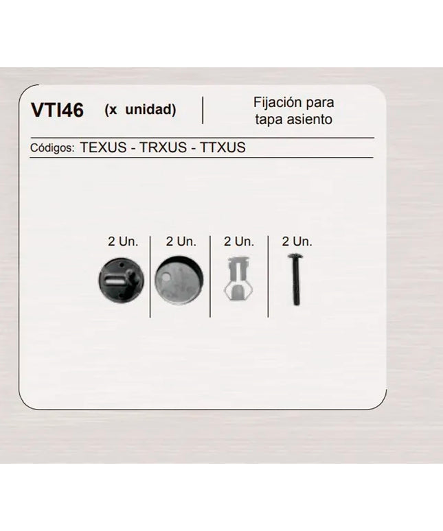 FERRUM FIJACION TAPA TEXUS/TRXUS/TTXUS VTI46 REP-RV-046-00