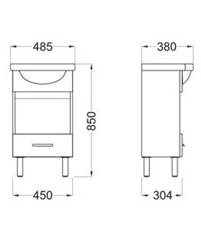 FERRUM VENECIA STOCK MUEBLE DE APOYAR C/CAJ 48CM X4VK B4 VNC-MB-005-B4