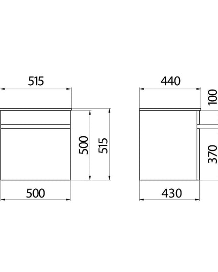 FERRUM SYMI MUEBLE 50CM COLGAR X5DE W9 ARM-MB-001-RA