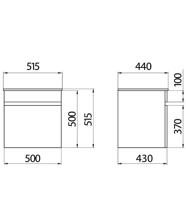 FERRUM SYMI MUEBLE 50CM COLGAR X5DE W9 ARM-MB-001-RA