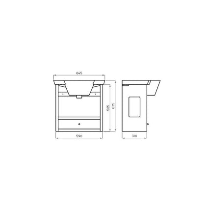 FERRUM MARINA MUEBLE COLGANTE 60CM X6HC W3 MAR-MB-002-WE