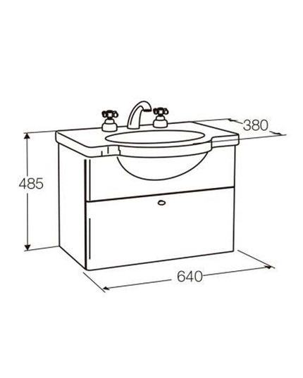 FERRUM VENECIA STOCK MUEBLE DE COLGAR 1P 64CM X6VED W7 VNC-MB-018-WE