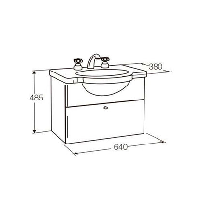 FERRUM VENECIA MUEBLE DE COLGAR 1P 64CM X6VED W7 VNC-MB-018-WE