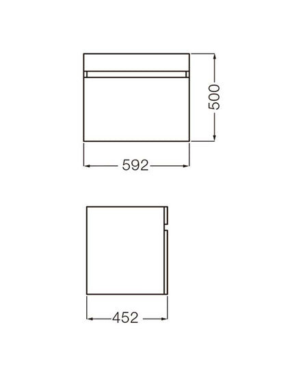 FERRUM CADRIA MUEBLE COLGAR 60 C/CAJON X6XE W7 CDR-MB-008-WE
