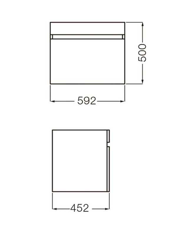 FERRUM CADRIA MUEBLE COLGAR 60 C/CAJON X6XE W9 CDR-MB-008-RA