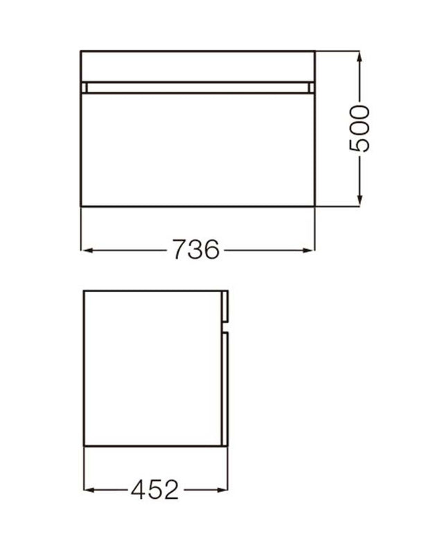 FERRUM CADRIA MUEBLE COLGAR 75 C/CAJON X7XE W9 CDR-MB-015-RA