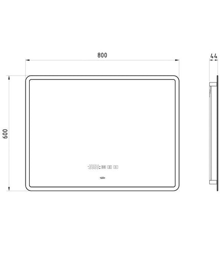 FERRUM SOLDA ESPEJO SMART TEC HORIZONTAL LUJO DIGITAL DE COLGAR SLD-ES-862-00