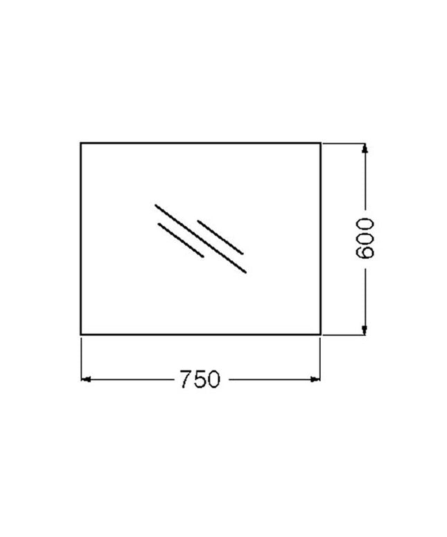 FERRUM CADRIA ESPEJO 60X75 XEXA W9 CDR-ES-001-RA