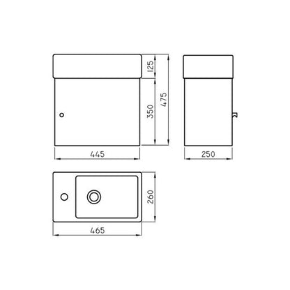 FERRUM ARMONICA MUEBLE LAV TOILETTE G XL30A W9 ARM-MB-009-RA