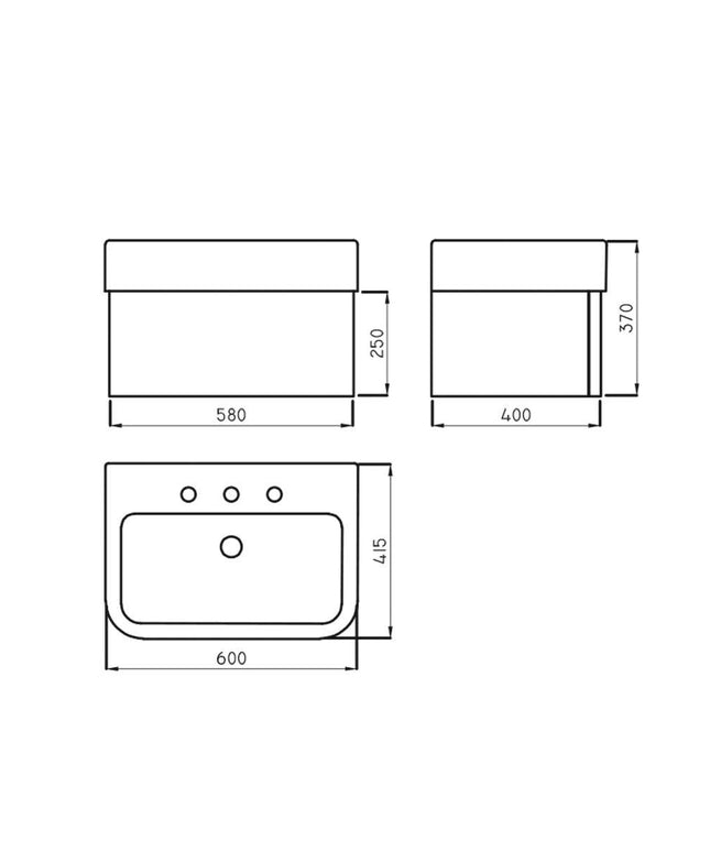 FERRUM TRENTO MUEBLE COLGAR P-LAV XLEA TRE-MB-001-BL