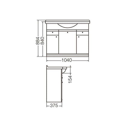 FERRUM MUEBLE LIMOGES 100 CM XMLA LIM-MB-004-BL