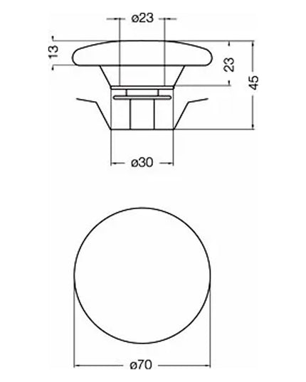 FERRUM TAPON CERAMICA P/LAV ZTSC REP-RV-001-BL