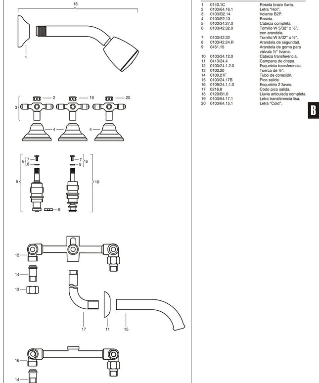 FV NEWPORT PLUS  DUCHA C/TRANS 0103/B2P-CR