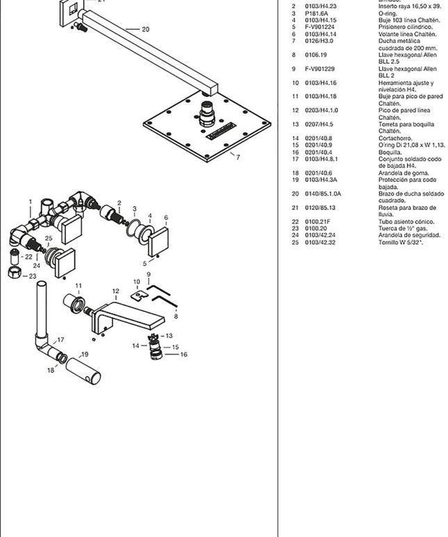 FV CHALTEN DUCHA C/TRANS 0103/H4-CR