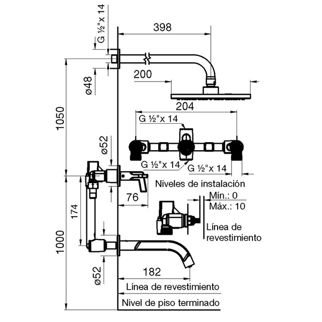 FV ARRAYAN DUCHA C/TRANS 0103/H6-CR