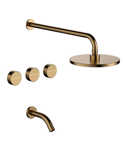 FV GRIP DUCHA C/TRANSF BRUSHED BRASS 0103/L8-BB