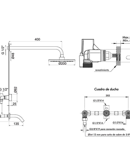 FV GRIP DUCHA C/TRANSF 0103/L8-BB