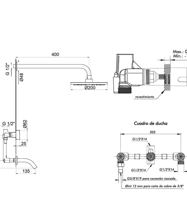 FV GRIP DUCHA C/TRANSF 0103/L8-BB