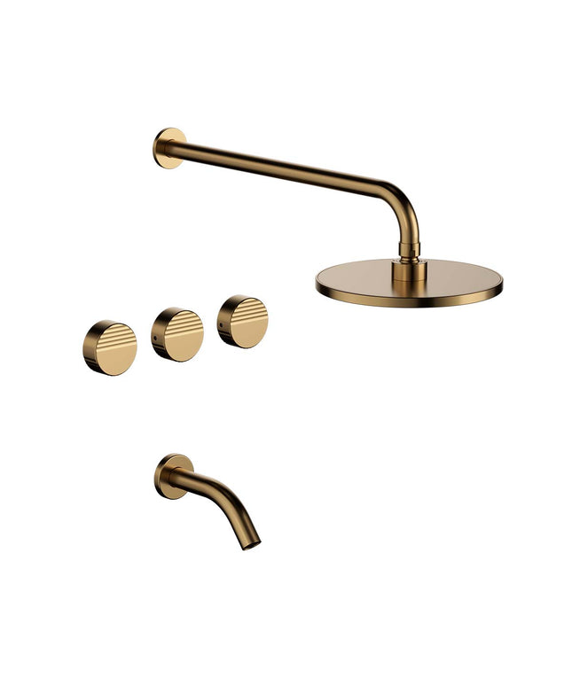 FV GRIP DUCHA C/TRANSF BRUSHED BRASS 0103/L8-BB