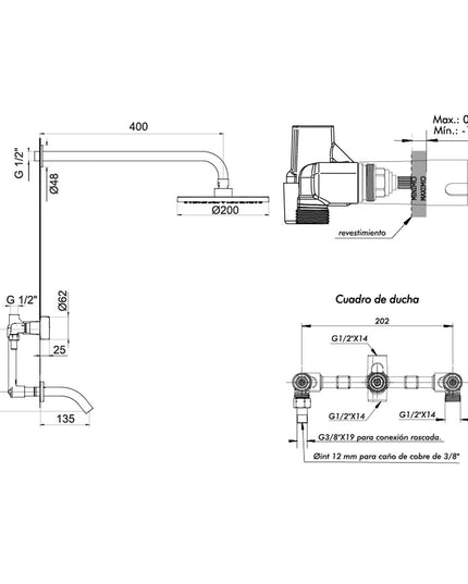 FV GRIP DUCHA C/TRANSF 0103/L8-CR
