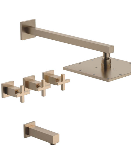 FV DOMINIC DUCHA C/TRANS BRUSHED BRASS 0103R/85-BB