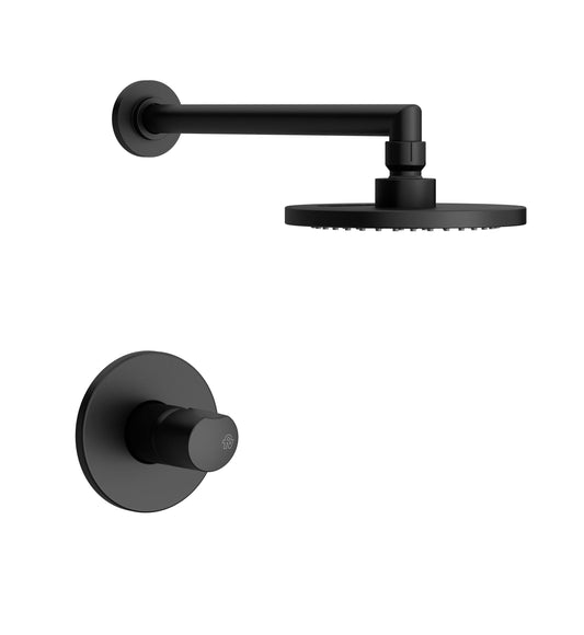 FV CILINDRA MONOCOMANDO DUCHA PARED S/TRANSF NEGRO 0108/M5-NG