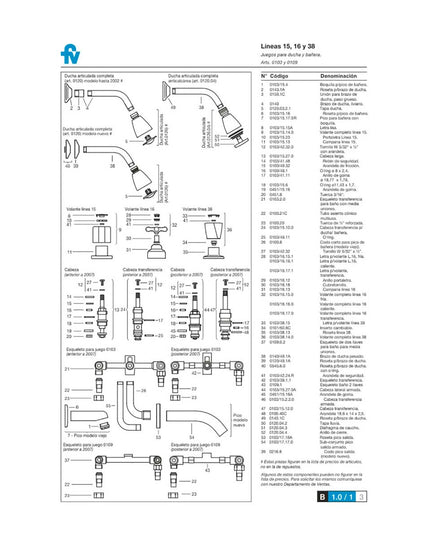FV MALENA PLUS DUCHA S/TRANS 0109/16P-CR