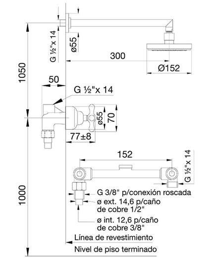 FV MALENA PLUS DUCHA S/TRANS 0109/16P-CR
