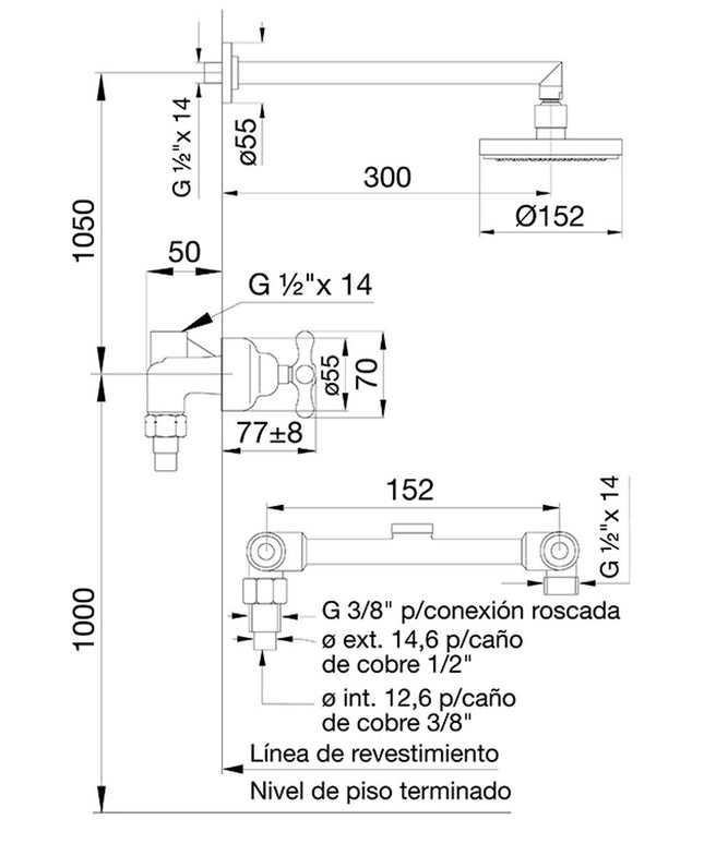 FV MALENA PLUS DUCHA S/TRANS 0109/16P-CR