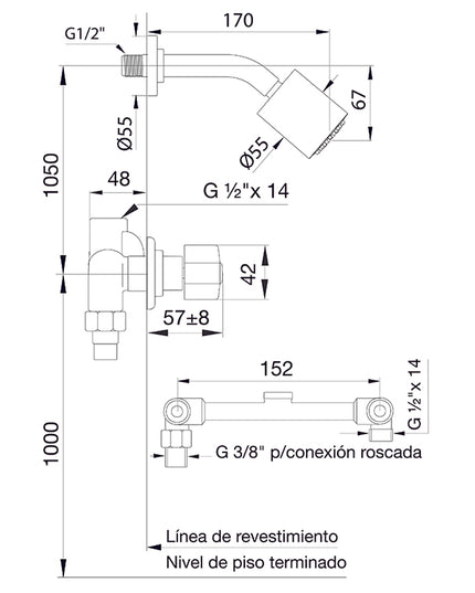 FV ARIZONA PLUS DUCHA S/TRANSFERENCIA 0109/B1P-CR