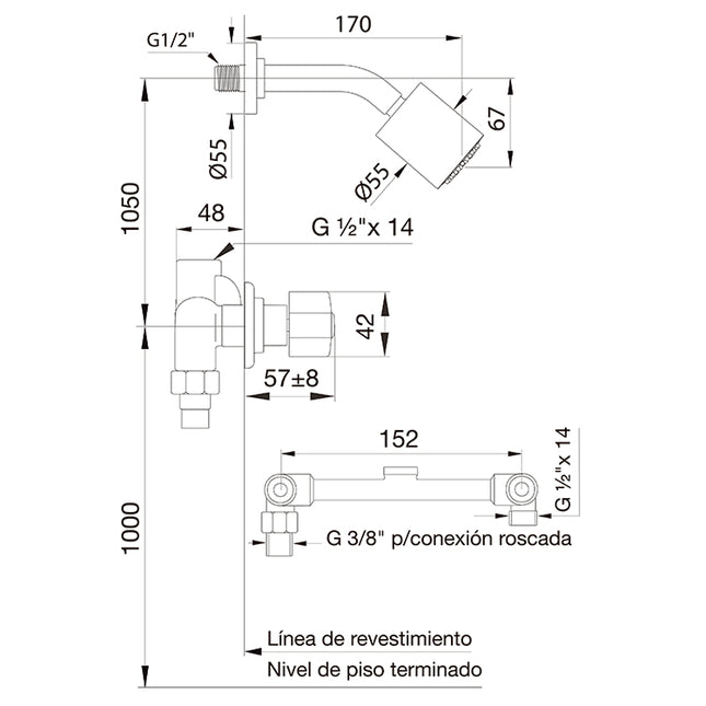 FV ARIZONA PLUS DUCHA S/TRANSFERENCIA 0109/B1P-CR