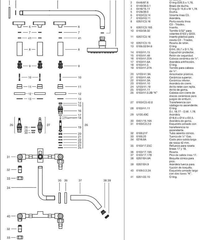 FV TRIADES DUCHA S/TRANS 0109/C3-CR