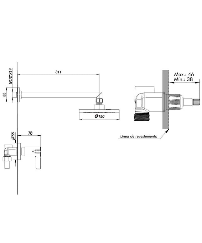 FV MAUNA DUCHA S/TRANSF 0109/G8-CR