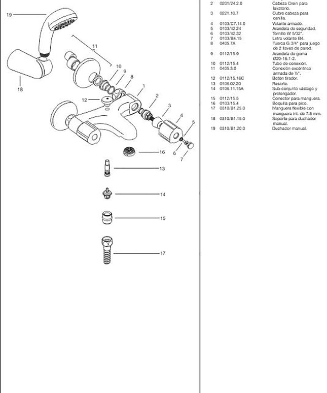 FV RADAL DUCHA EXTERIOR C/TRANSFERENCIA 0112/C7-CR