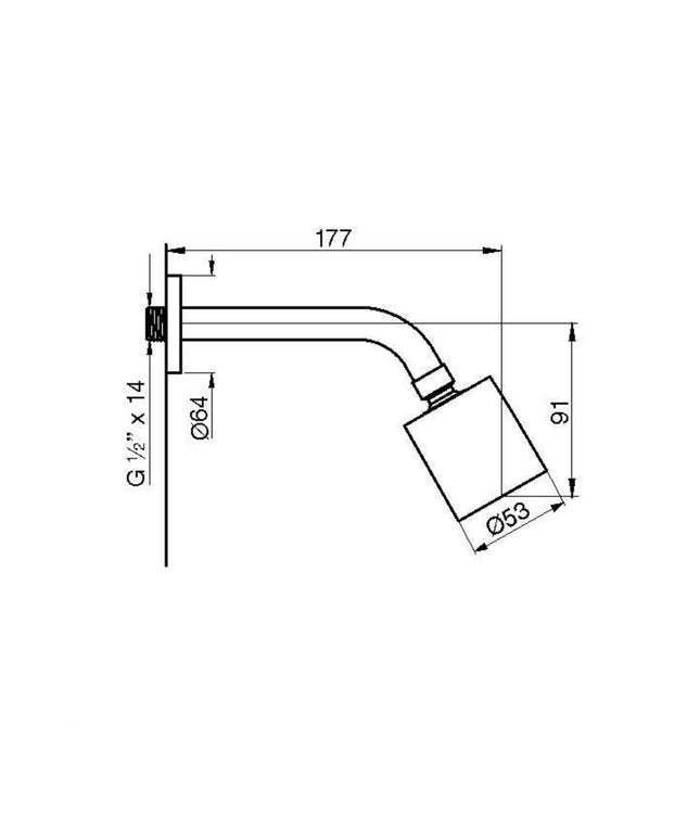 FV CALIFORNIA DUCHA DE PARED 0120/17-CR
