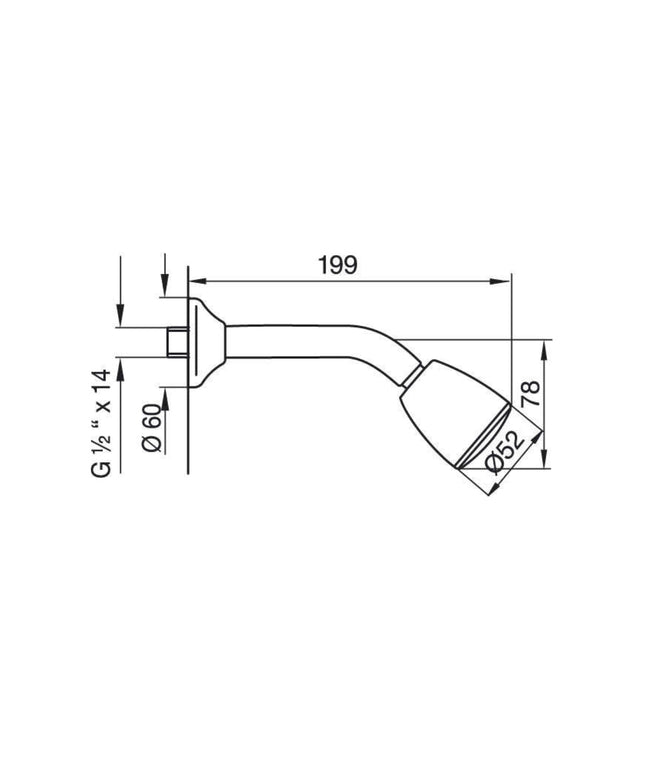FV ARIZONA DUCHA DE PARED 0120/B1-CR