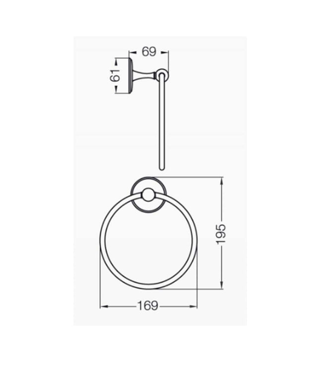 FV MIKKA ACC TOALLERO DE ARO 0162/31-CR