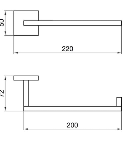 FV DOMINIC ACC TOALLERO BRUSHED BRASS 0163R/85-BB