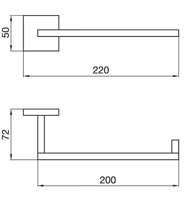 FV DOMINIC ACC TOALLERO BRUSHED BRASS 0163R/85-BB