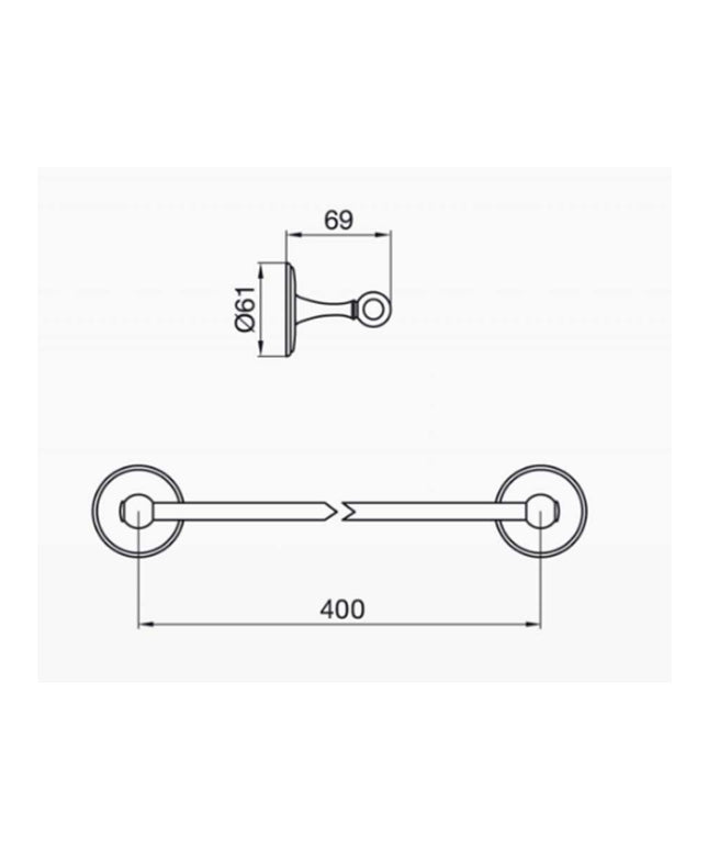FV MIKKA ACC TOALLERO BARRAL RECTO 0164/31-CR