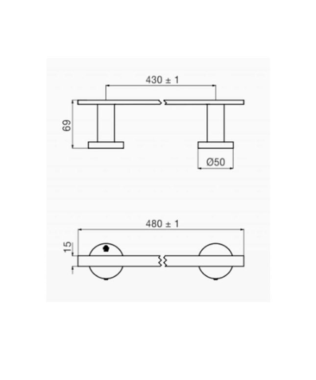 FV TRIADES ACC TOALLERO BARRAL RECTO 0164/C3-CR