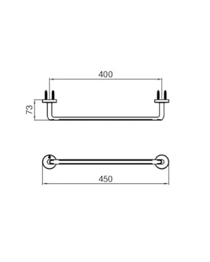 FV CIPRES ACC TOALLERO BARRAL 40 CM 0164/N2-CR