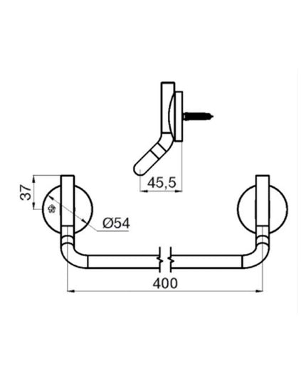 FV CLIP ACC TOALLERO BARRAL 400MM 0164/N4-CR