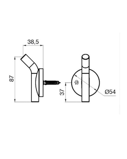 FV CLIP ACC PERCHA NEGRO 0166/N4-NG