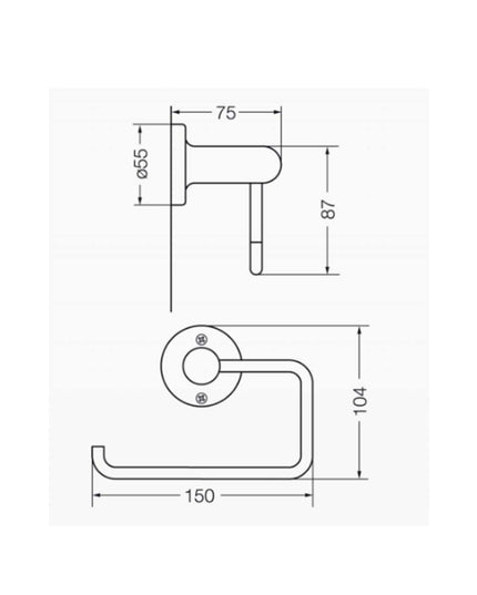 FV ALLEGRO PORTAROLLO L.15 C/BLISTER CROMO 0167/15-B-CR