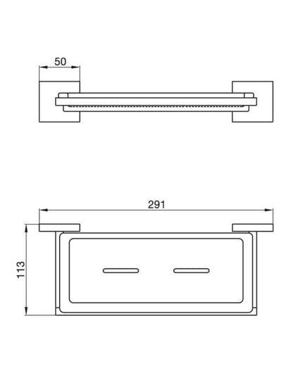 FV DOMINIC ACC REPISA JABONERA VIDRIO NEGRO 0168.01R/85V-BK