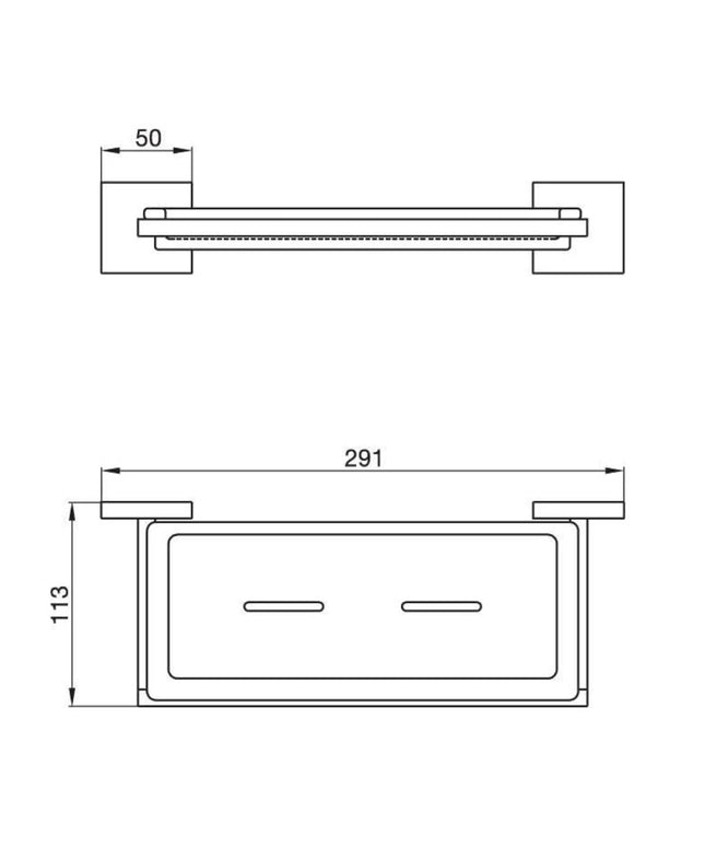 FV DOMINIC ACC REPISA JABONERA VIDRIO NEGRO 0168.01R/85V-BK