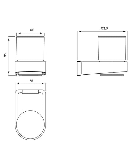 FV ARMONIA ACC PORTA CEPILLOS 0169/M8-CR