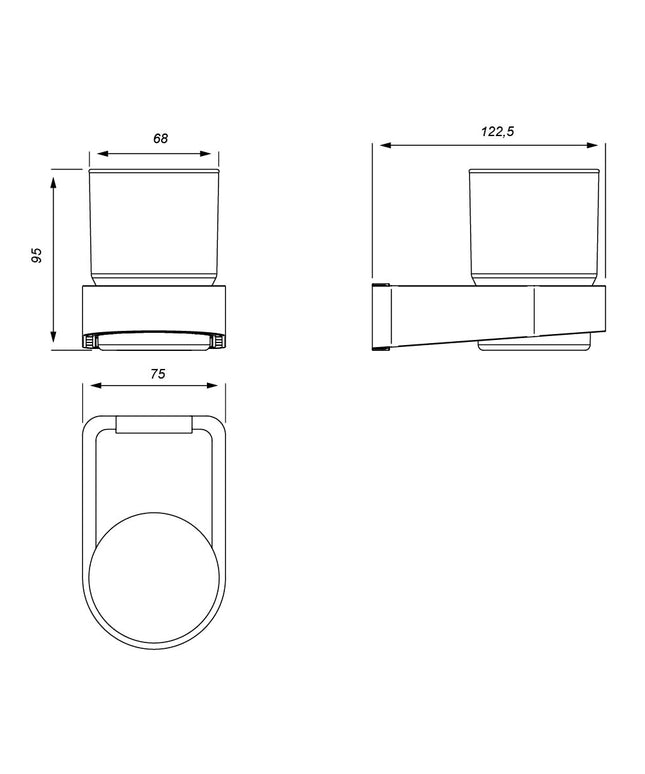 FV ARMONIA ACC PORTA CEPILLOS 0169/M8-CR